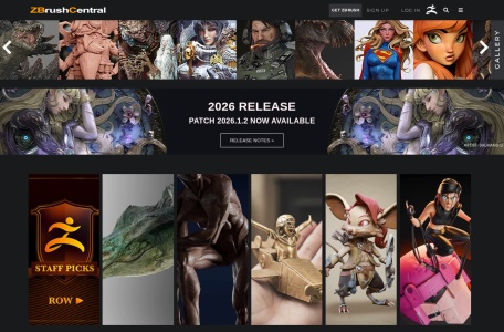 ZBrushCentral（全球ZBrush数字雕刻艺术家社区）
